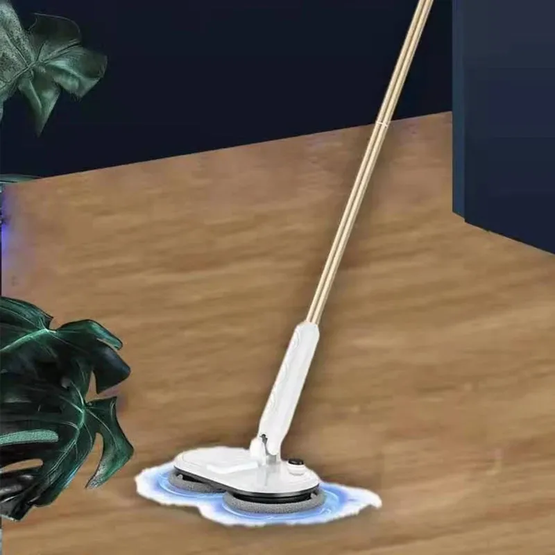Cordless Electric Spin Mop, Floor Cleaner for Hard Wood & Tile & Laminate & Marble Floors, Scrubber Mop with 2 Mop Pads