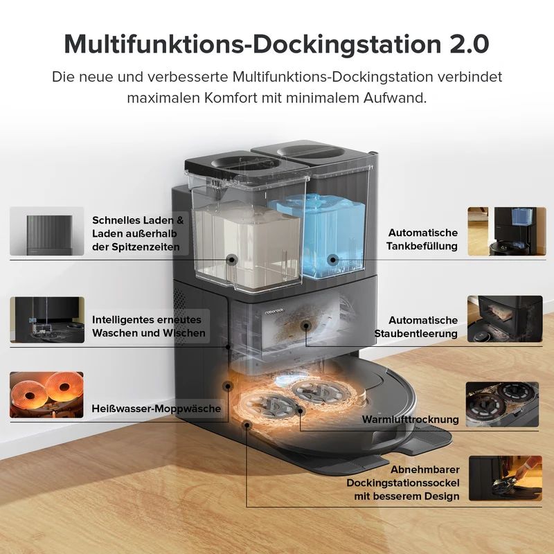 Roborock Qrevo Pro Saugroboter mit Multifunktions-Dockingstation 2.0