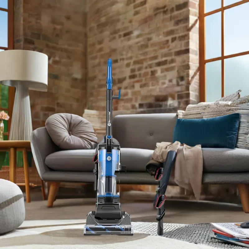 Bagless UprightVacuum Cleaner with Large Dust Cup Capacity, Efficient Cyclone Filtration System & 17ft Cord for Carpet