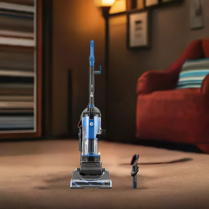 Bagless UprightVacuum Cleaner with Large Dust Cup Capacity, Efficient Cyclone Filtration System & 17ft Cord for Carpet