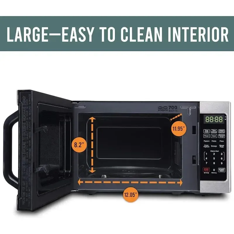Farberware Countertop Microwave – 0.7 Cu Ft, 700W with LED & Child Lock