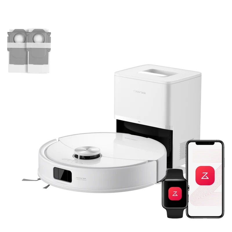 Roborock Q10 S5+ Set Saug- und Wischroboter mit Auto-Entleerungsstation mit zwei zusätzlichen Staubbeuteln