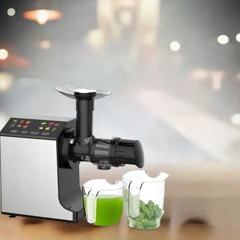 Portable Juicer with 2 Speed Modes, Touchscreen Cold Press Juicer, Safe & Quiet Operation and Easy To Clean, Juicer