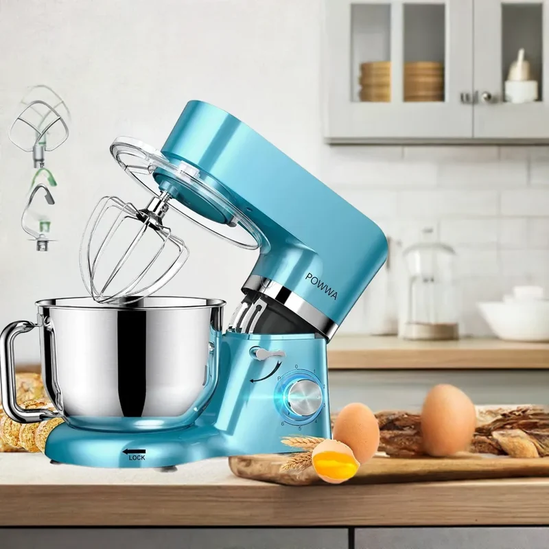 Stand Mixer, 7.5 QT Electric Mixer, 6+P Speed 660W Household Tilt-Head Kitchen Food Mixers with Whisk, Dough Hook