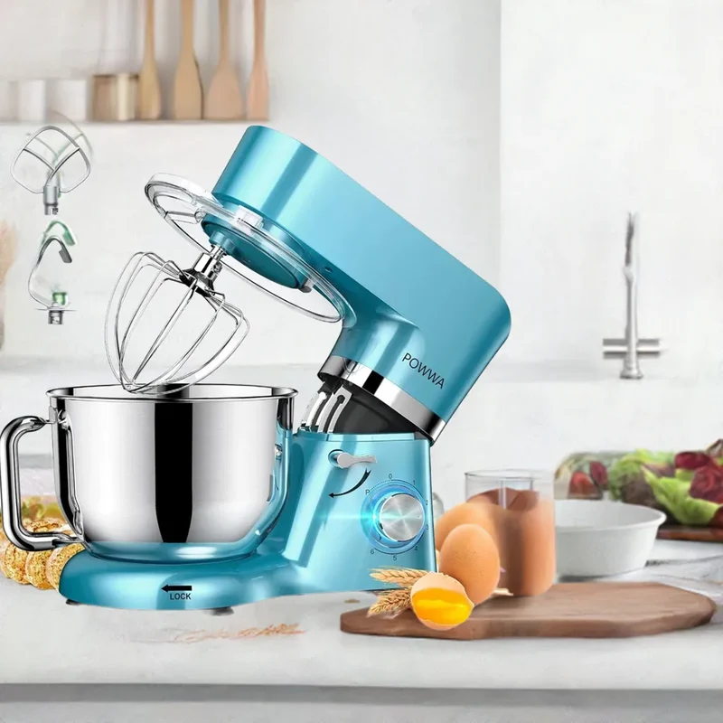 Stand Mixer, 7.5 QT Electric Mixer, 6+P Speed 660W Household Tilt-Head Kitchen Food Mixers with Whisk, Dough Hook
