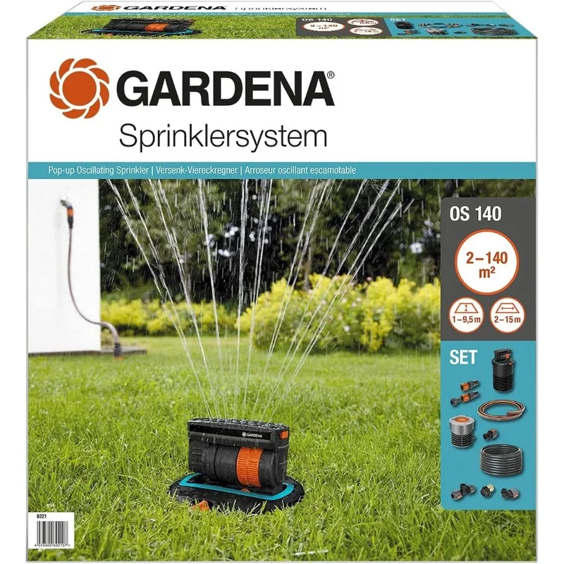 Drip Watering & Irrigation Plant System Complete Set with Pop-Up Oscillating Sprinkler for Garden Accsesories Farm Equipment