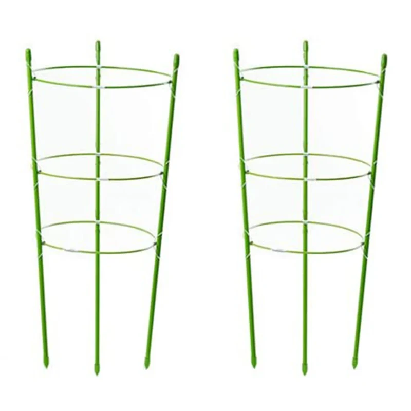 2PCS Detachable Plant Support Pile Garden Flower Stand Cage Grow Fixing Rod Vine Climbing Bracket Stake Holder Garden Accsesorie