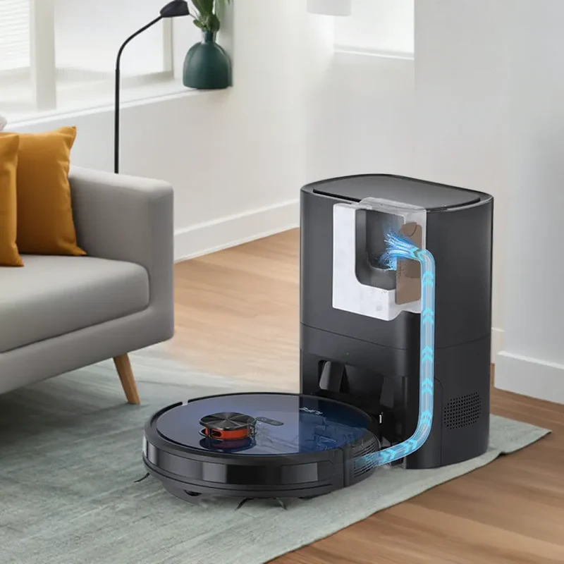 Robot Vacuum Cleaner, Auto Empty Station for 60 Days with Remote Control