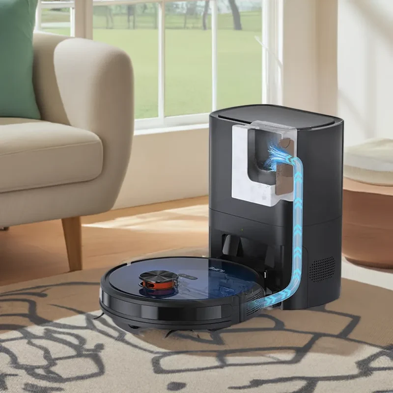 Robot Vacuum Cleaner, Auto Empty Station for 60 Days with Remote Control