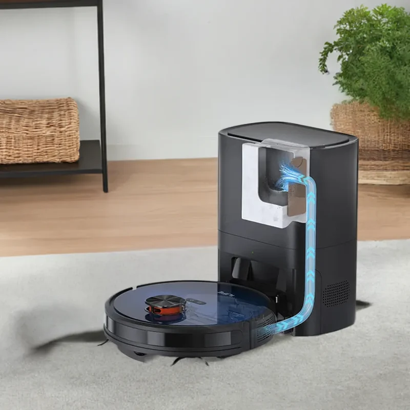 Robot Vacuum Cleaner, Auto Empty Station for 60 Days with Remote Control
