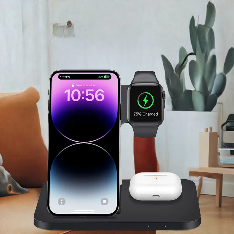 3in1 Wireless Fast Charger Dock Station