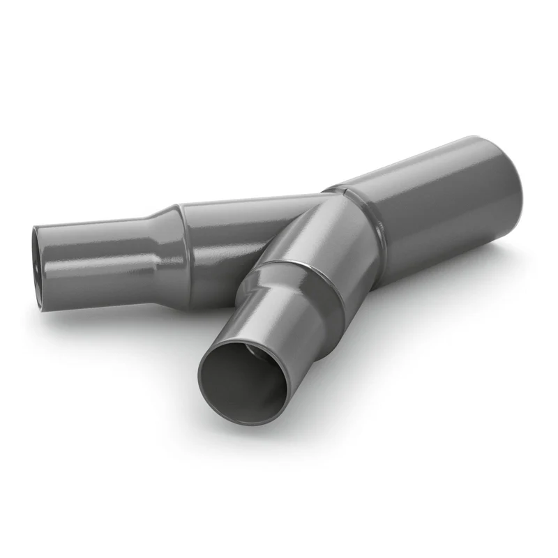 IV Rohr Verteiler Y-Stück Ø 80 mm auf 60 mm
