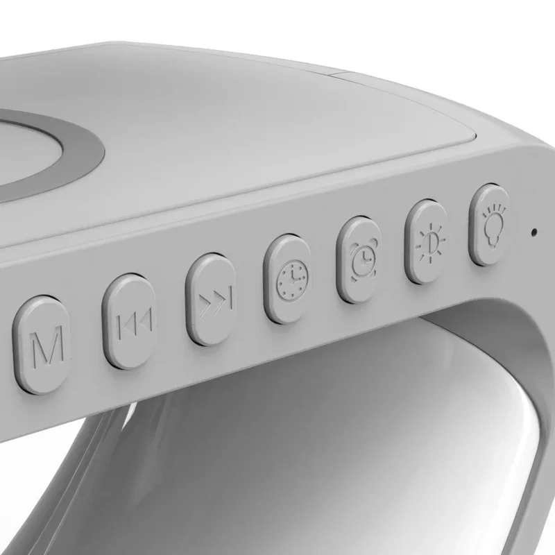 Wireless Charger Speaker With Bluetooth & LED Lamp