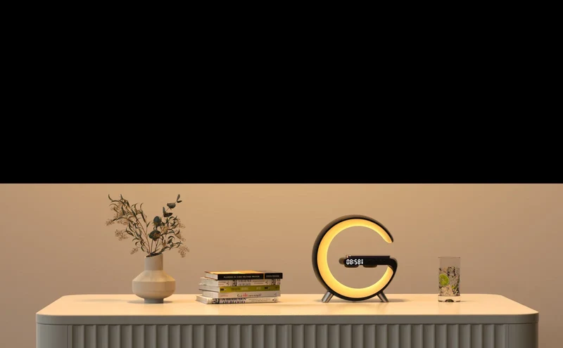 Wireless Charger Speaker With Bluetooth & LED Lamp