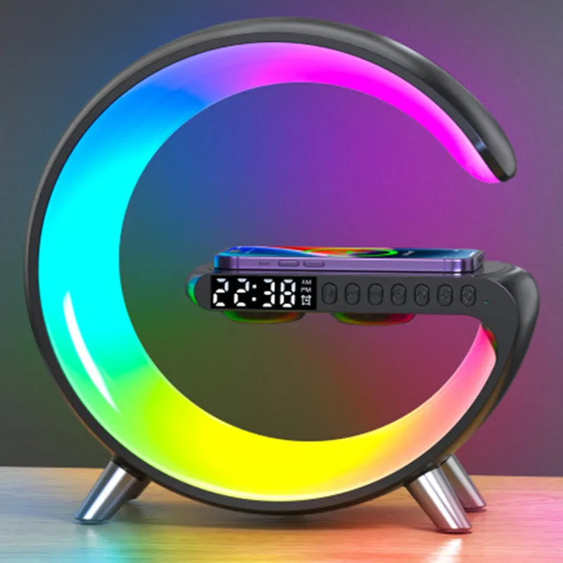 Wireless Charger Speaker With Bluetooth & LED Lamp