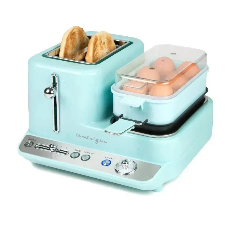 HAOYUNMA Breakfast Station for the kitchen 3-in-1 , bread machine toaster oven bread machine