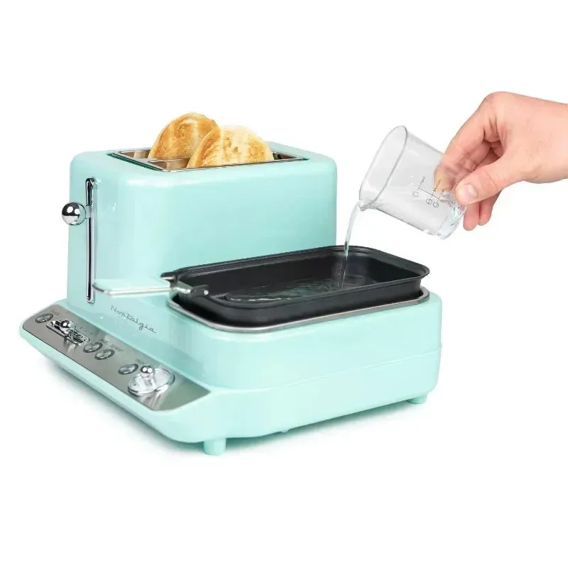 HAOYUNMA Breakfast Station for the kitchen 3-in-1 , bread machine toaster oven bread machine