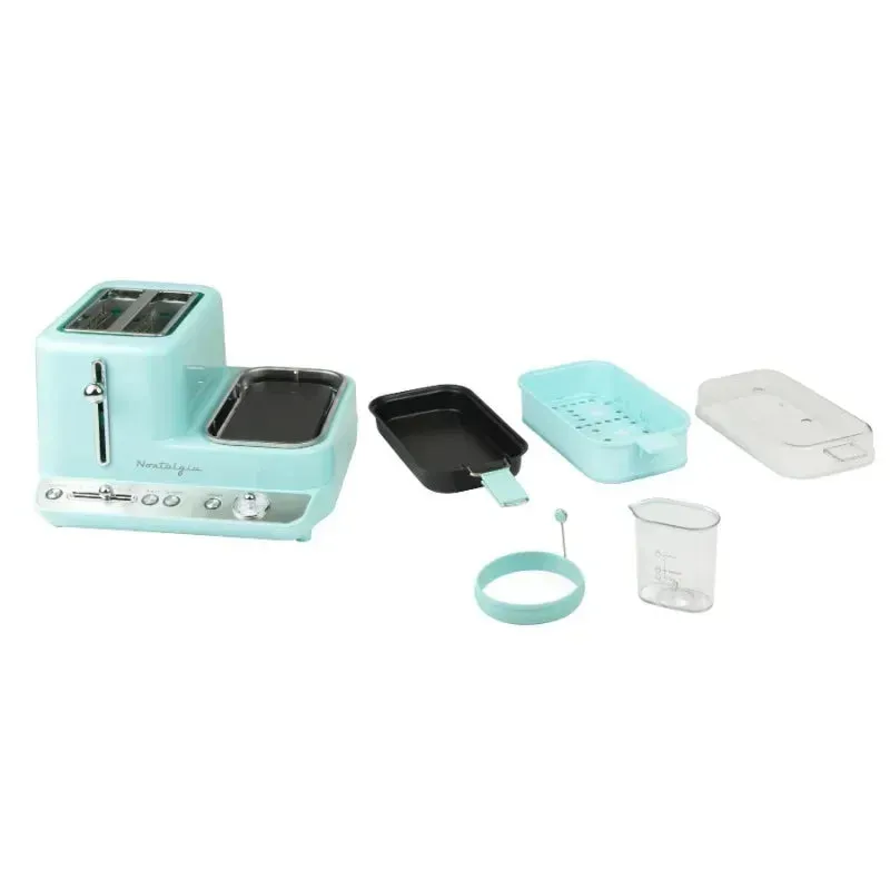 HAOYUNMA Breakfast Station for the kitchen 3-in-1 , bread machine toaster oven bread machine