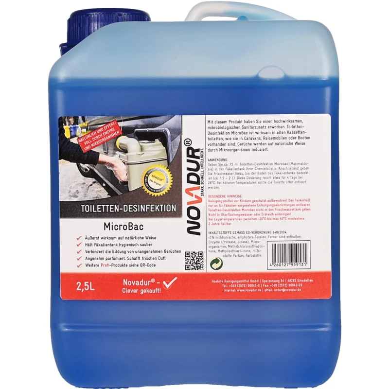 NOVADUR Sanitärflüssigkeit für Campingtoilette, MicroBac