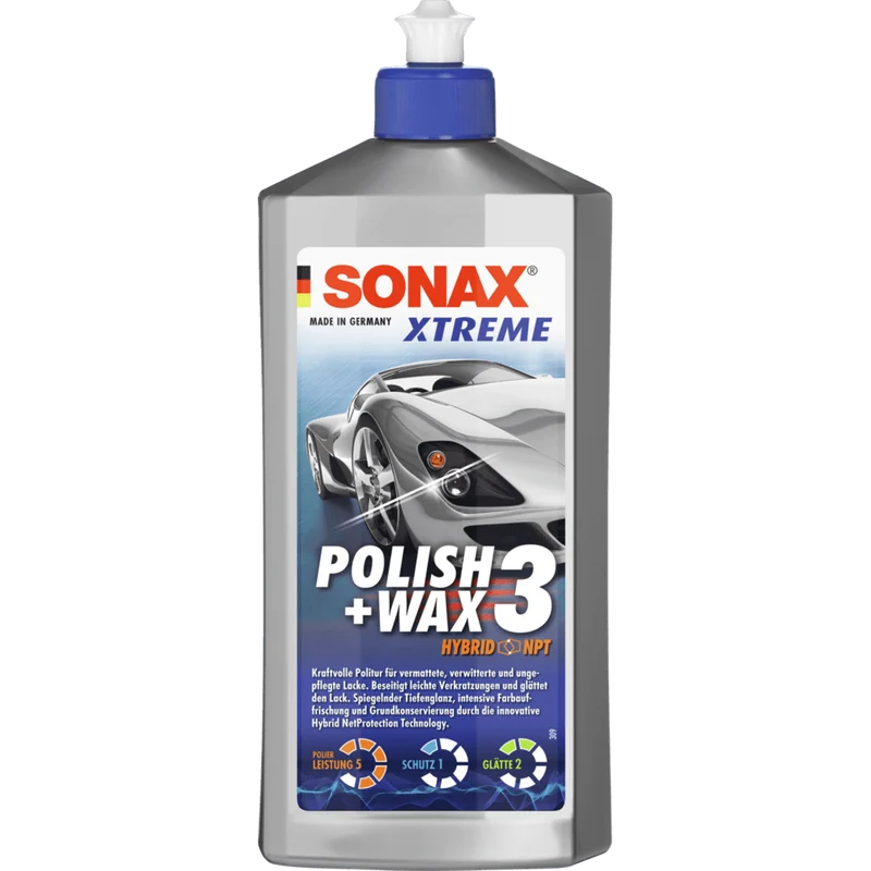 SONAX XTREME Polish+Wax 3 | Flasche (500 ml)