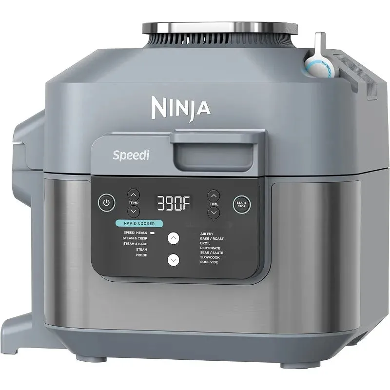 Ninja SF301 Speedy Rapid Cooker & Air Fryer, 6-Quart Capacity, 12-in-1 Functions to Steam, Bake, Roast, Sear, Sauté, Slow Cook
