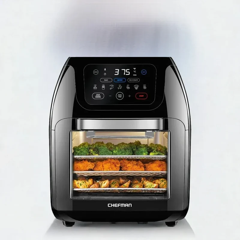 Multifunctional Digital Air Fryer Dehydrator Convection Oven, 17 Touch Screen Presets Fry Roast Dehydrate air fryer oven