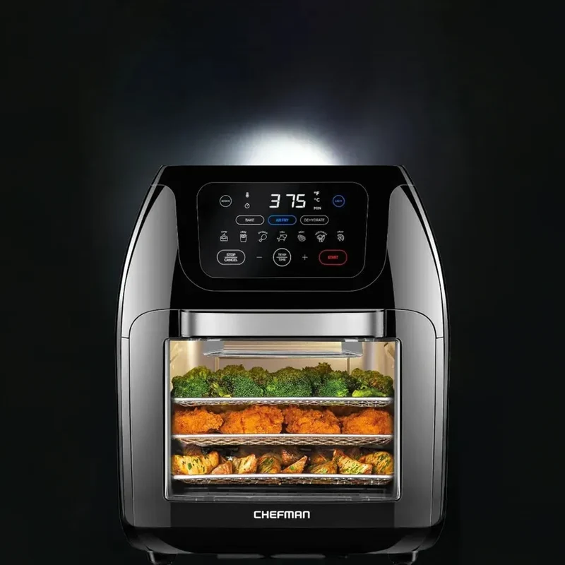 Multifunctional Digital Air Fryer Dehydrator Convection Oven, 17 Touch Screen Presets Fry Roast Dehydrate air fryer oven