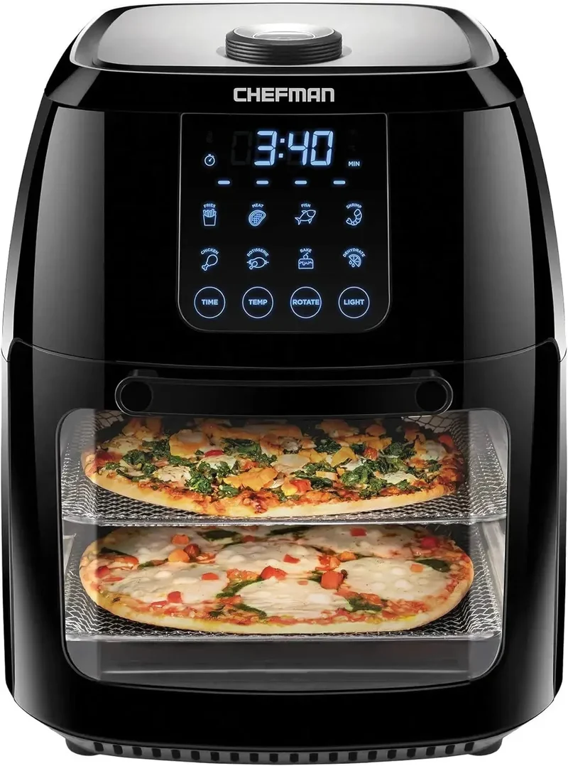 Multifunctional Digital Air Fryer Dehydrator Convection Oven, 17 Touch Screen Presets Fry Roast Dehydrate air fryer oven