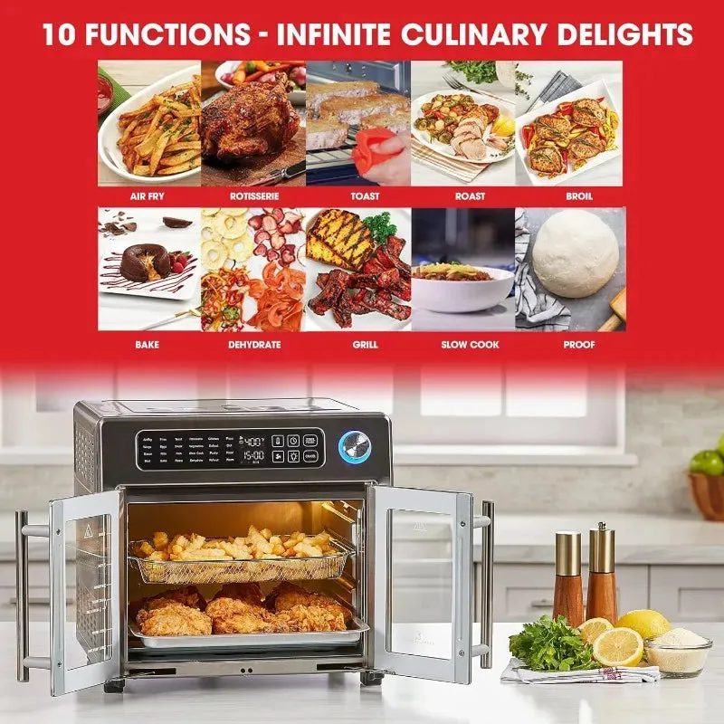 Emeril Lagasse 26 QT Extra Large Air Fryer with French doors & Convection Cooking