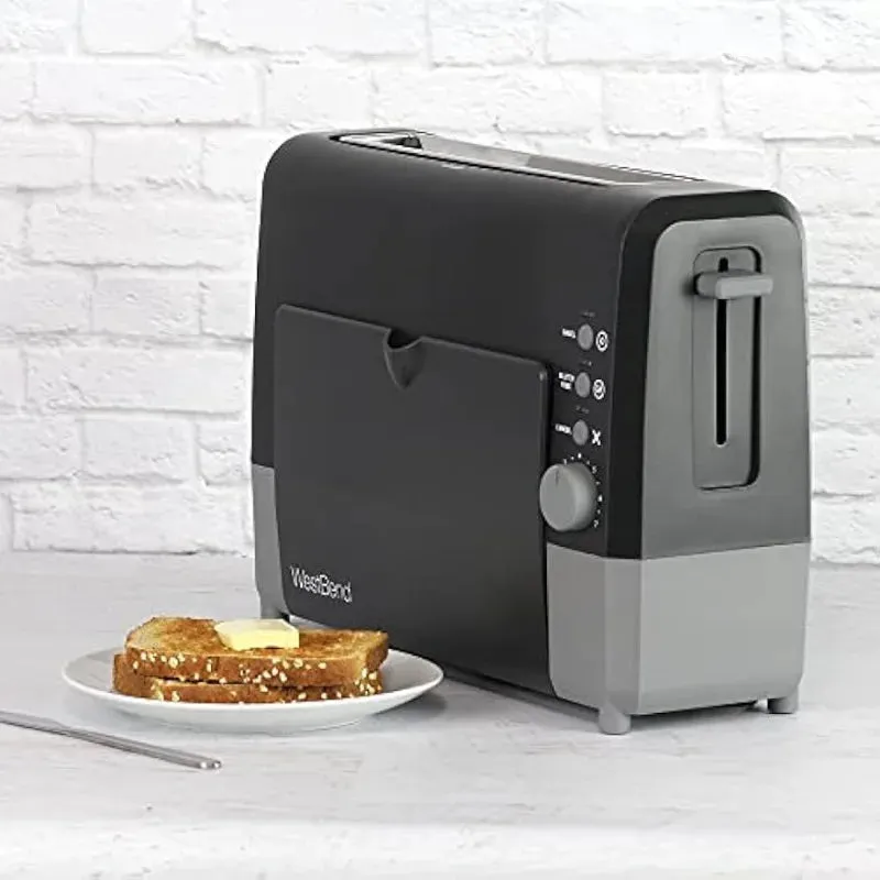ZAOXI Toaster Wide Slot Slide Through with Bagel and Gluten-Free Settings and Cool Exterior Includes Removable Serving Tray