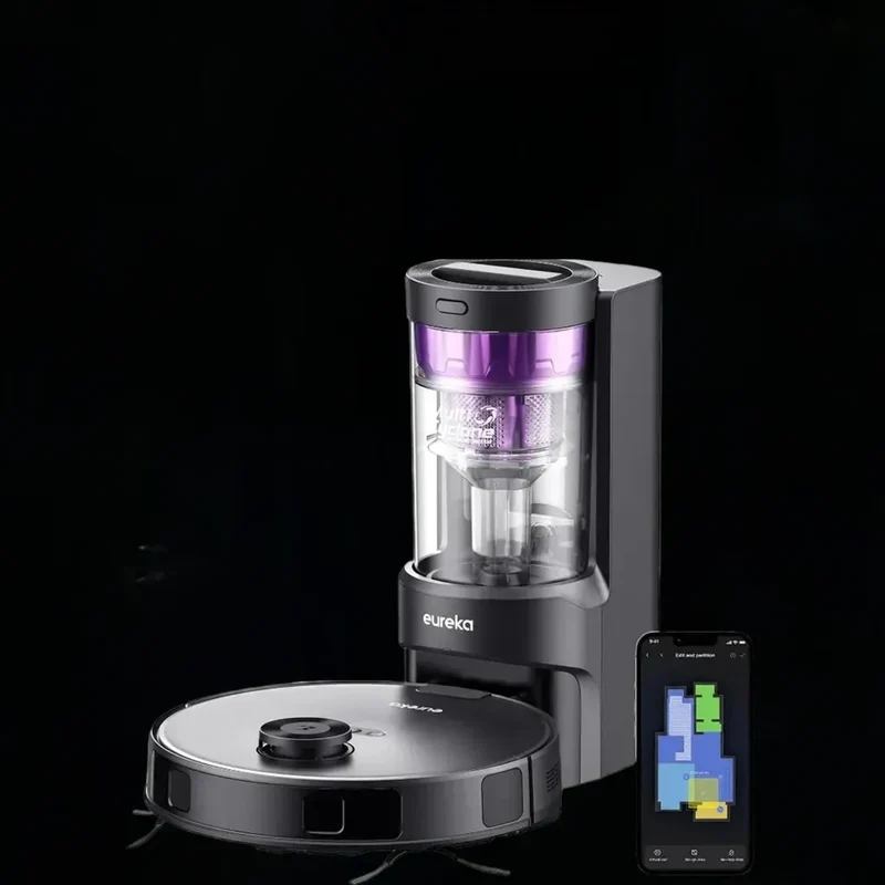 Robotic Vacuum and Mop ComboCarpet&Floor, Auto Lifting Mop, LiDAR Navigation, App Control