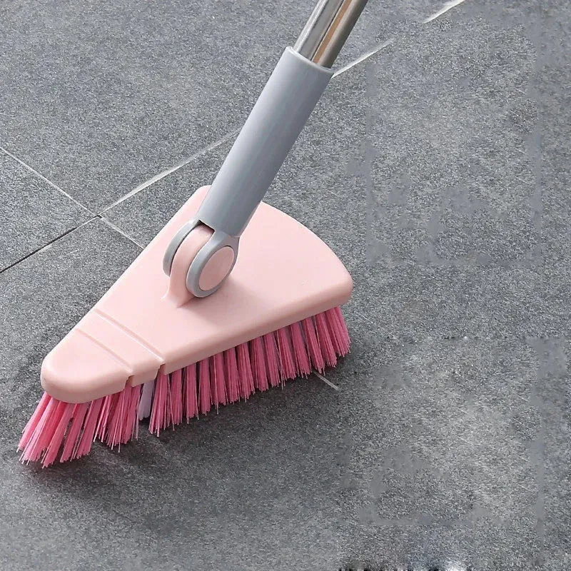 Floor Scrub Brush Cleaning Long Handle Kitchen Bathroom Gap Tools Removable Toilet Rotating Mop Bristles for Tile Ceramic Brush