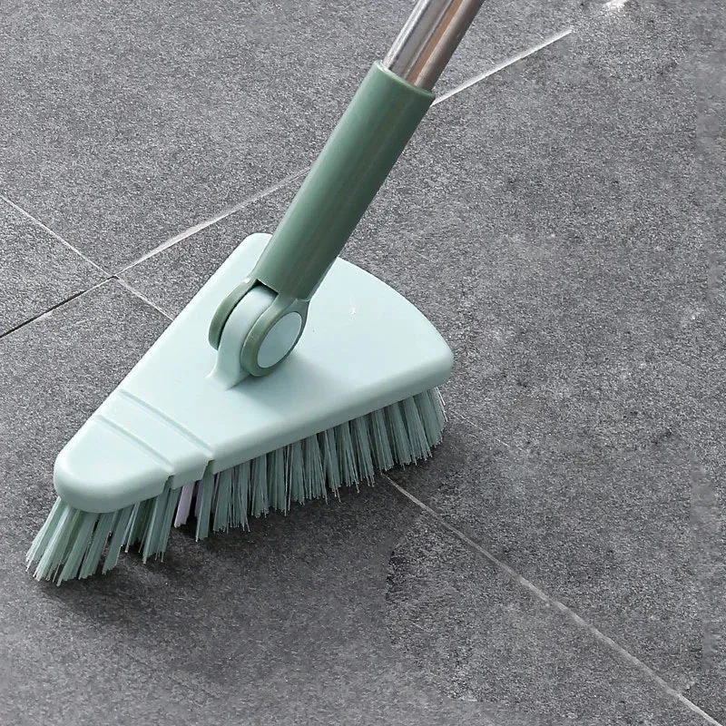 Floor Scrub Brush Cleaning Long Handle Kitchen Bathroom Gap Tools Removable Toilet Rotating Mop Bristles for Tile Ceramic Brush
