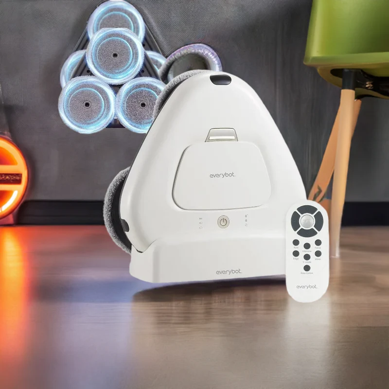 EVERYBOT Three-Spin Robot Mop | Powerful Stylish 3 Spin Wet Mop for Hard Floor & Tile Cleaning with Remote Control