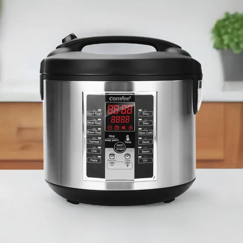 Rice Cooker 10 cup uncooked, Food Steamer, Stewpot, 12 Cooking Programs, Multi Cooker Large Capacity 5.2Qt, 24 Hours Preset