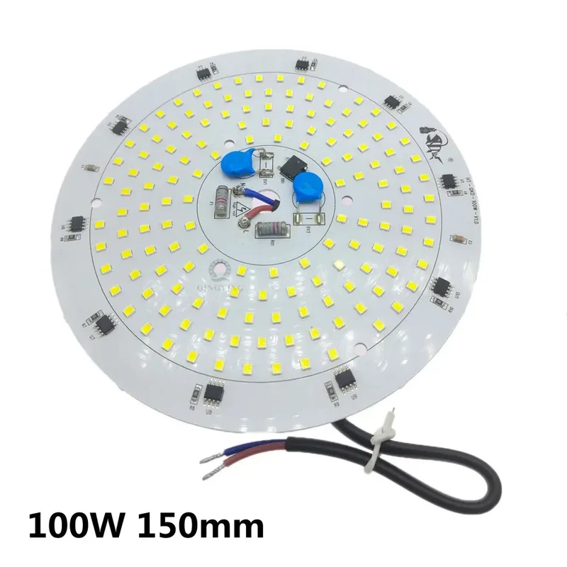 Super Bright AC220V High Bay Lamp Panel 80W 100W 150W 200W SMD2835 Full Power For Factory Garage Warehouse Industrial Lighting
