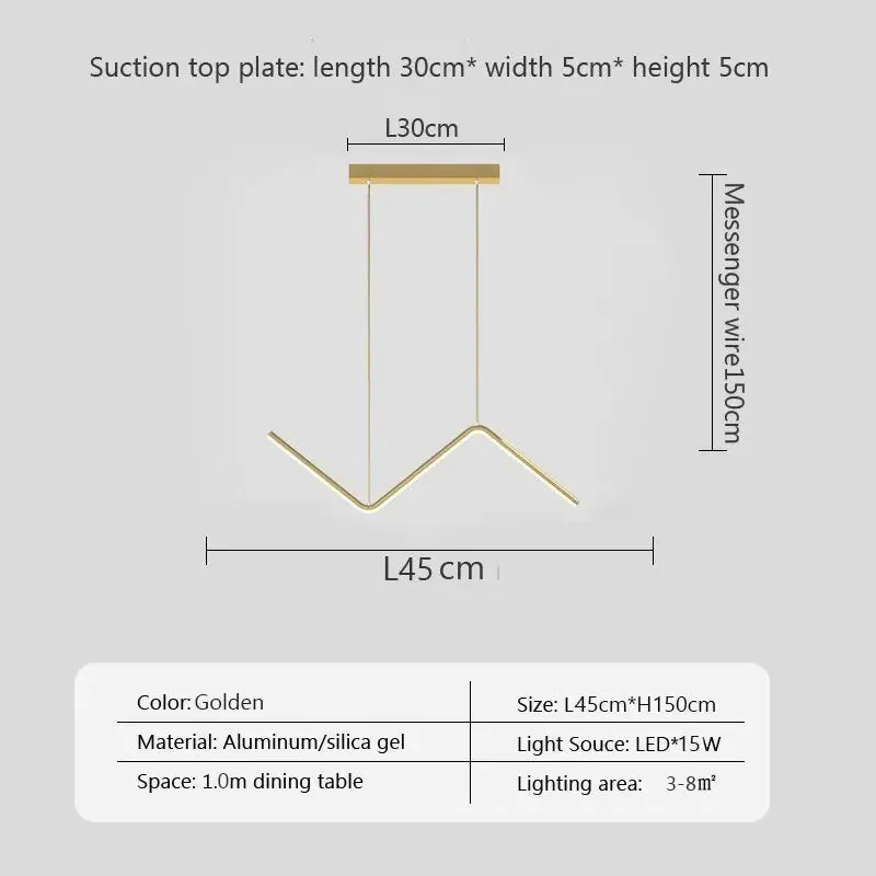 Modern LED Pendant Light Minimalist Chandelier For Dinning Room Kitchen Bar Restaurant Home Decor Led Lighting Remote Control