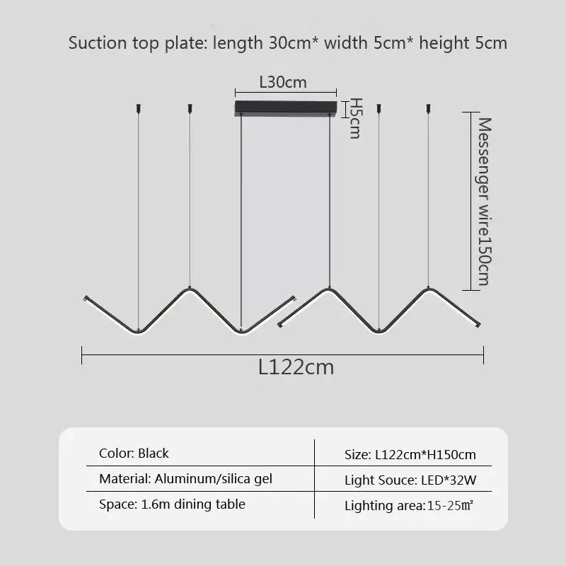 Modern LED Pendant Light Minimalist Chandelier For Dinning Room Kitchen Bar Restaurant Home Decor Led Lighting Remote Control
