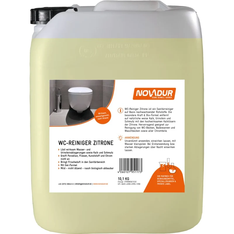 NOVADUR WC-Reiniger Zitrone