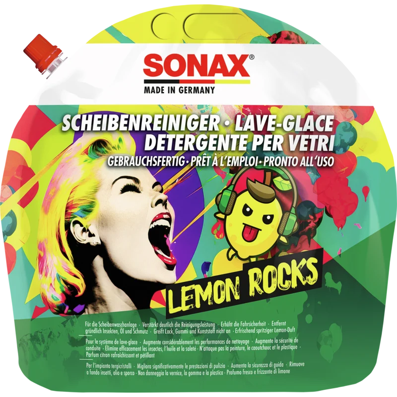 SONAX ScheibenReiniger gebrauchsfertig Lemon Rocks