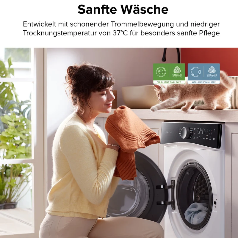 Roborock Zeo Lite Waschtrockner mit der Zeo-Cycle® Trocknungstechnologie