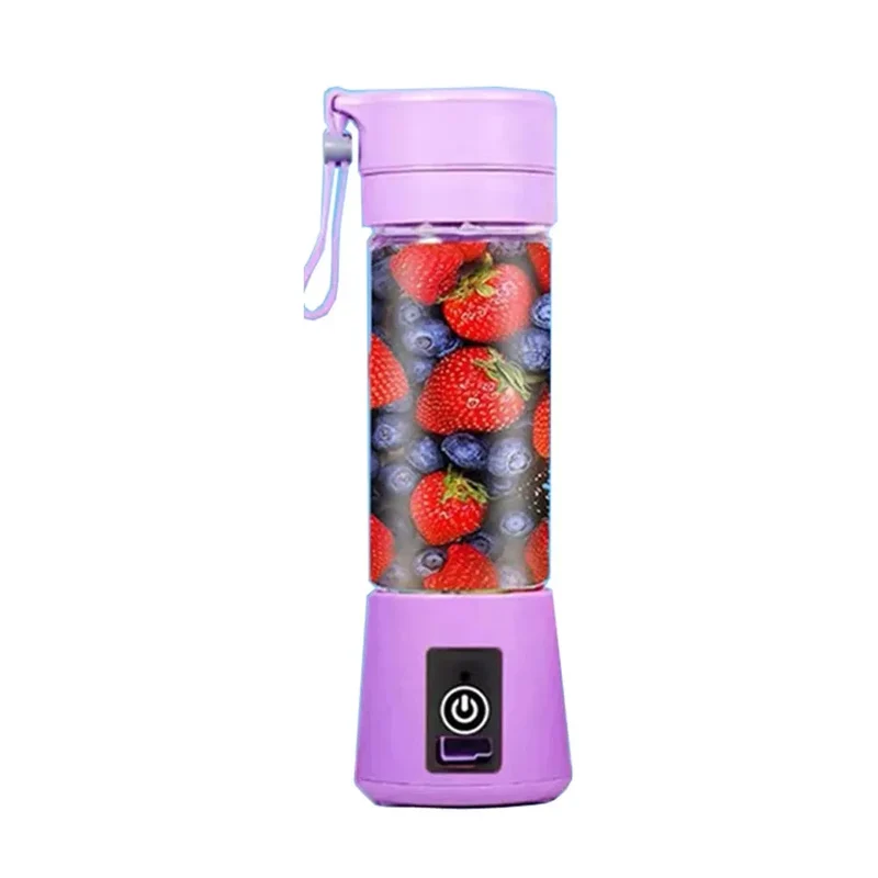 USB Rechargeable Portable Blender with 2-Blade Cutter – Mini Smoothie & Juicer Mixer