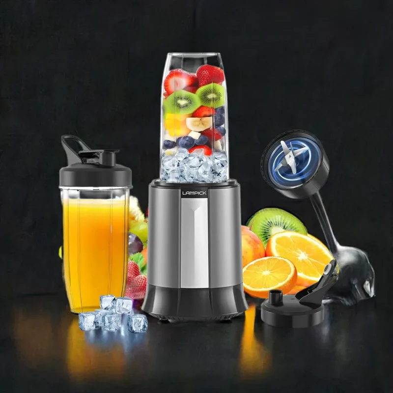 Portable Blender for Smoothies and Shakes And Nutrient Extractions With 2pcs BPA-Free 27 Oz Portable Blender , And To-Go Lids