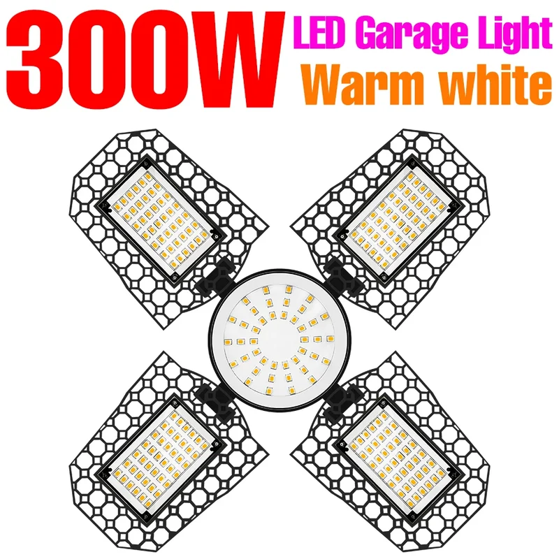 E27 LED Bulb 220V Chandelier E26 Deformable Garage Lamp High Bay Light 110V Barn Lights Bombillas 200W 300W 400W Warehouse Light