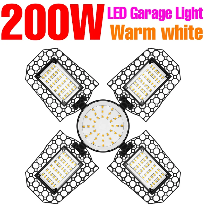 E27 LED Bulb 220V Chandelier E26 Deformable Garage Lamp High Bay Light 110V Barn Lights Bombillas 200W 300W 400W Warehouse Light