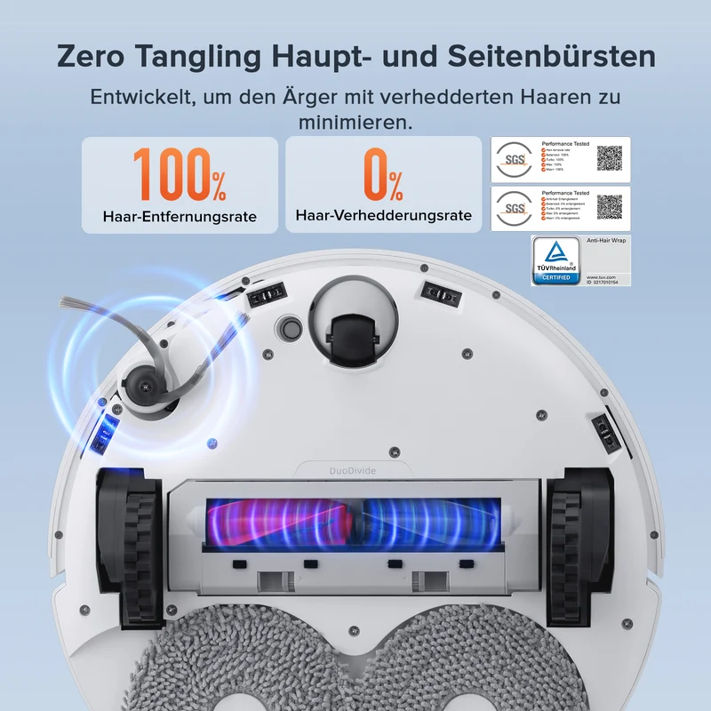 Roborock Qrevo Curv S5X Saugroboter mit DuoDivide® Hauptbürste und Multifunktions-Dockingstation 3.0