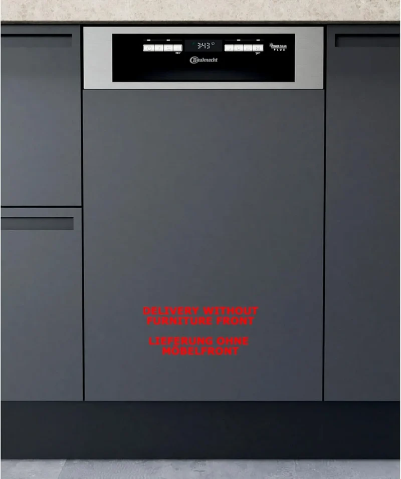 Bauknecht Geschirrspüler 3O23, Breite 45 cm, BSBO PF X Integrierter, Sensor-Programm, PowerClean, Hygieneprogramm, Vollwasserschutz, ckschublade
