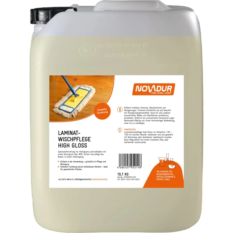 NOVADUR Laminatwischpflege High Gloss