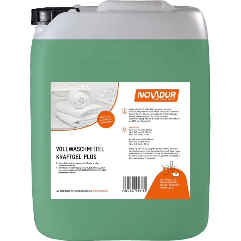 NOVADUR Vollwaschmittel KraftGel Plus