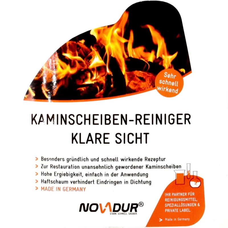NOVADUR Kaminscheibenreiniger Klare Sicht